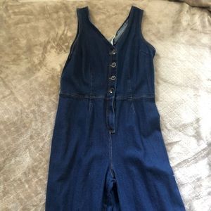 70s style jean jumpsuit from Target!